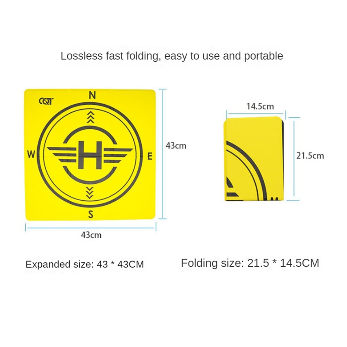 Drone Landing Pad - DTC5 CQT Drone Landing Pad Foldable