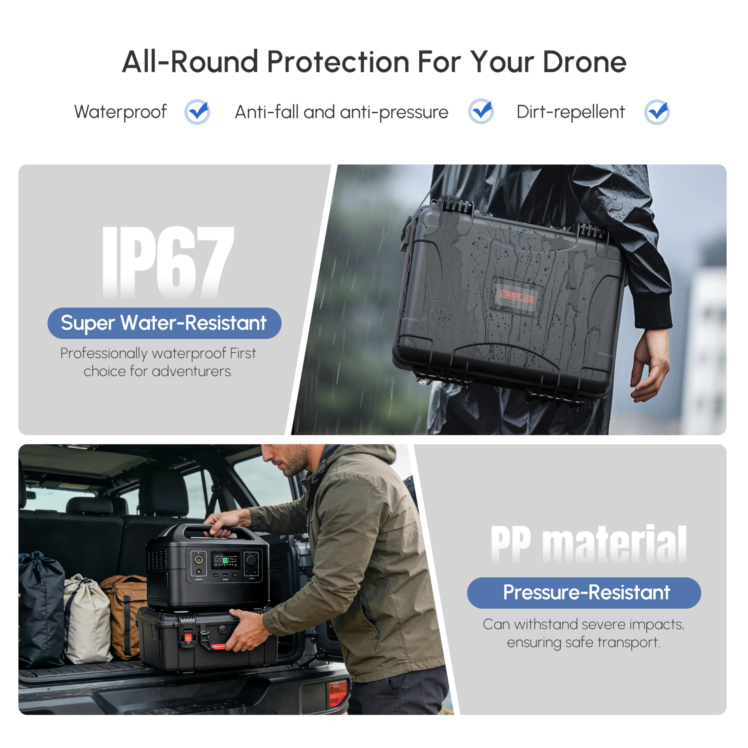 Waterproof Hard Case for DJI A - Drone Joystick Cover recension och pris