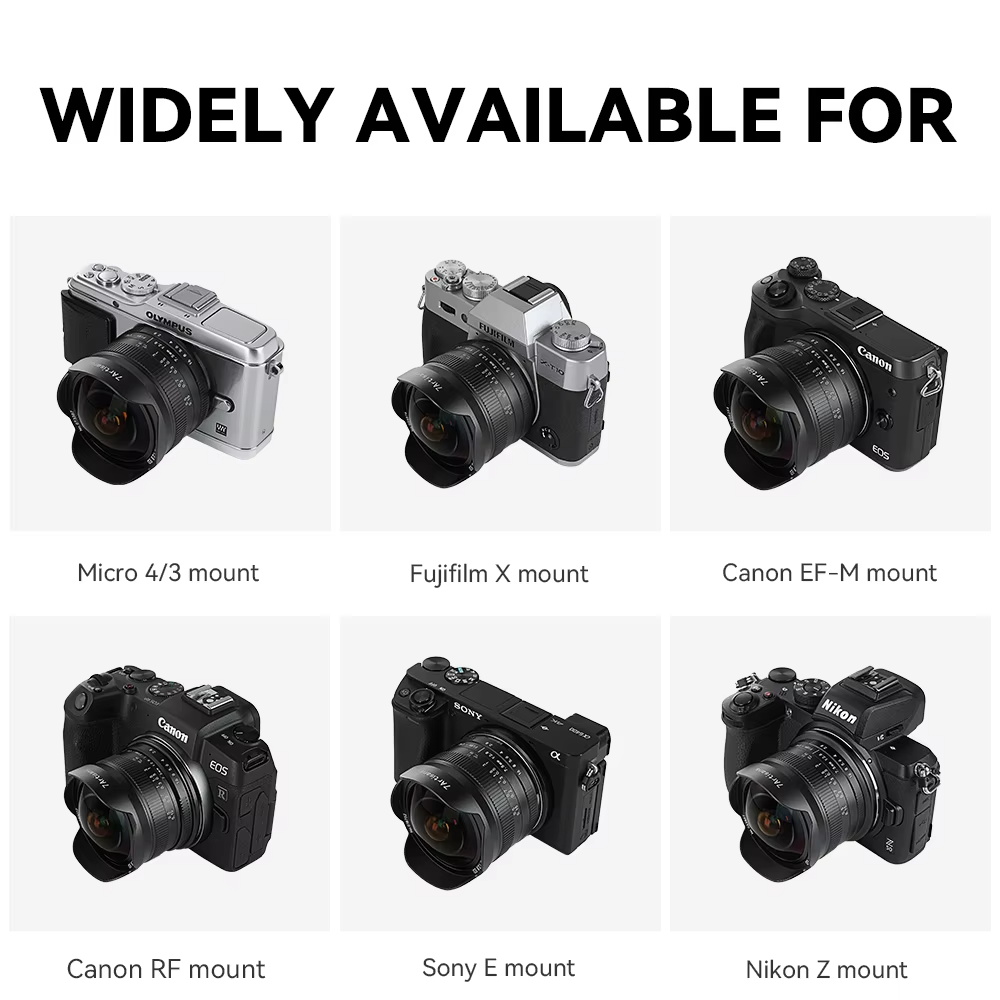 7artisans 7.5mm F2.8 II APS-C  - Canon Camera Eos M50 Mark Ii recension och pris
