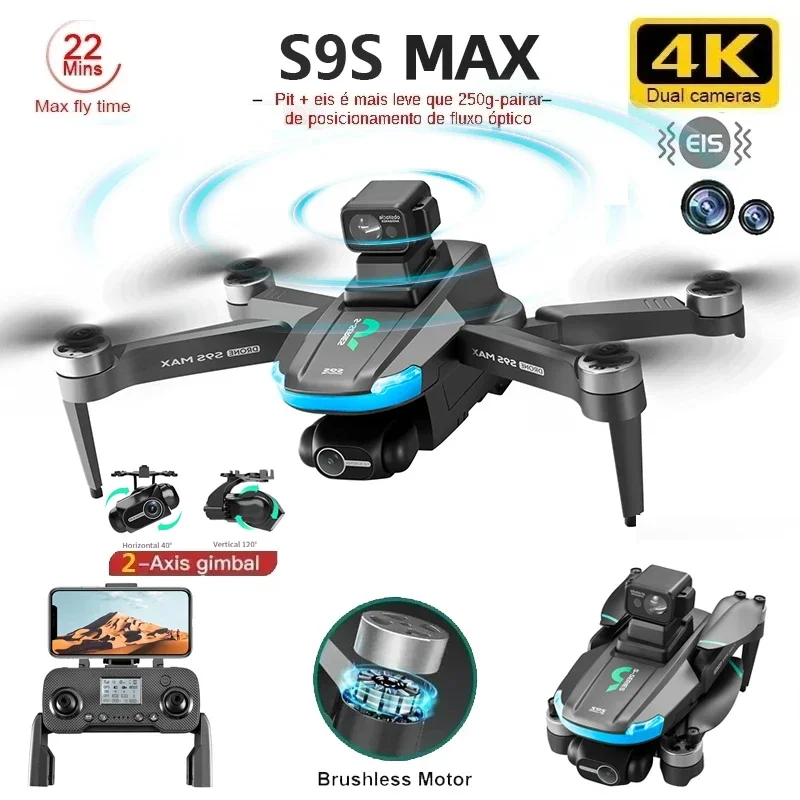 NEW S9S MAX MINI Drone 4K 2-Ax - Drone Remote Controller Lanyard recension och pris