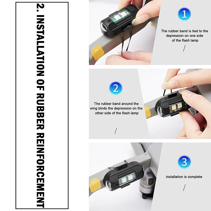 1Pcs Remote LED RGB Anti-colli - Drone Strobe Light recension och pris