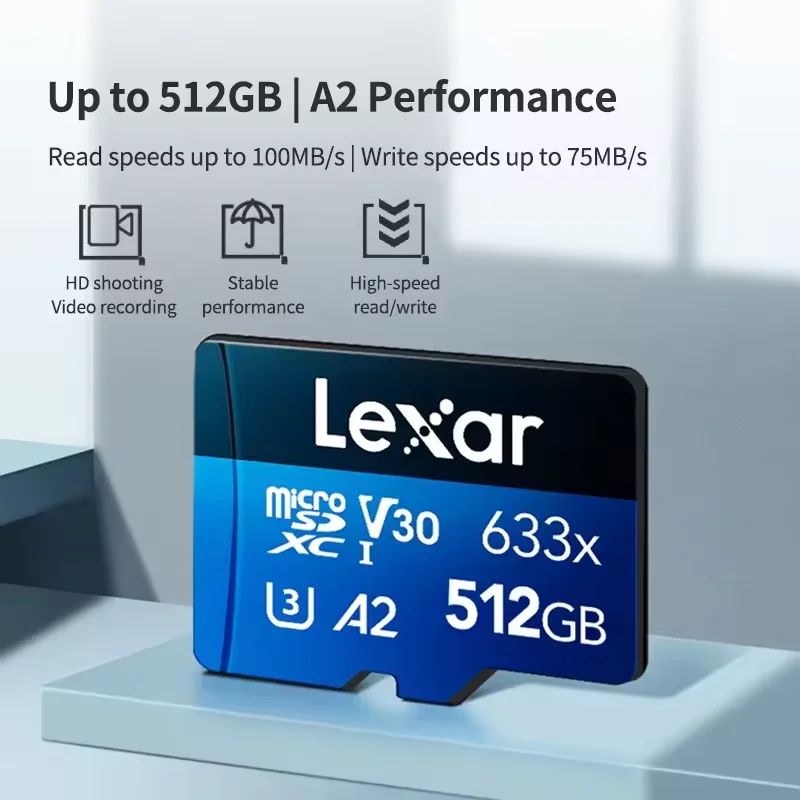 Lexar SD Cards UHS-I Micro Mem - Drone Strobe Light recension och pris