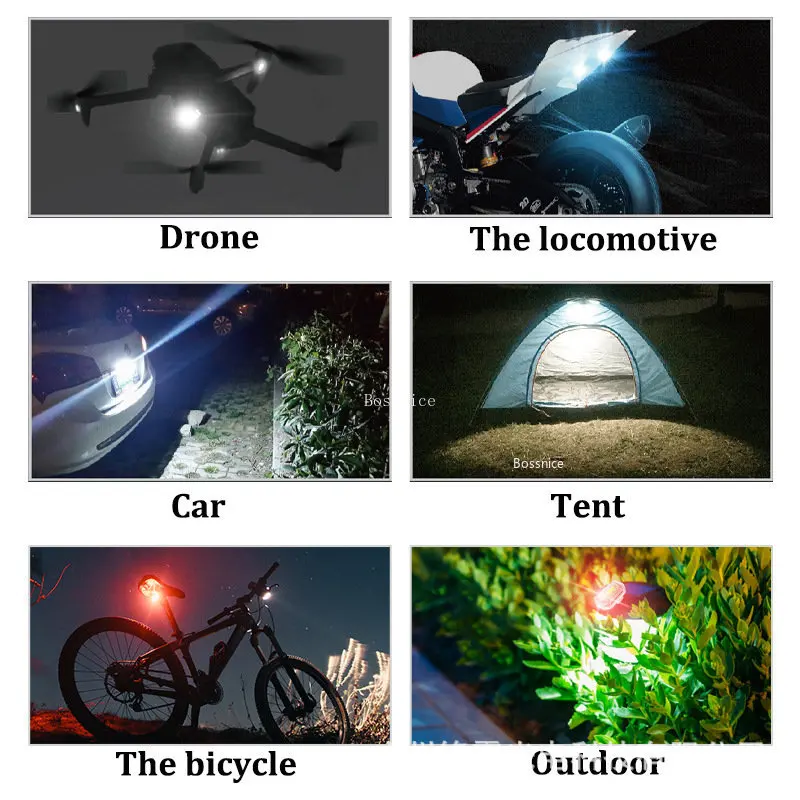 1/2Pcs Wireless LED Strobe Lig - Drone Beacon Light recension och pris