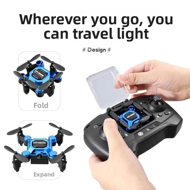 Mini Folding Mosquito Drone wi - Drone Remote Controller Lanyard recension och pris