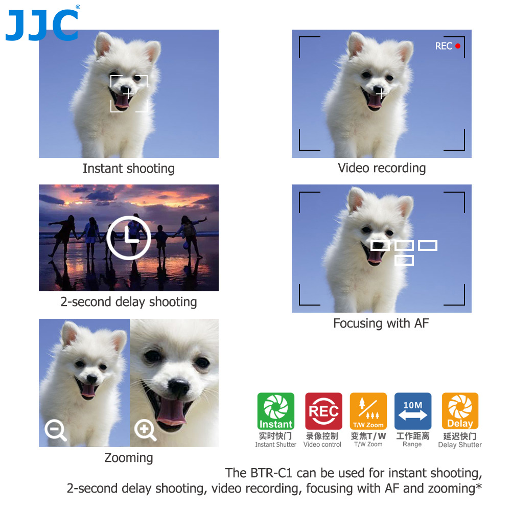 JJC BR-E1 Bluetooth Remote Con - Canon Camera Eos R50 recension och pris