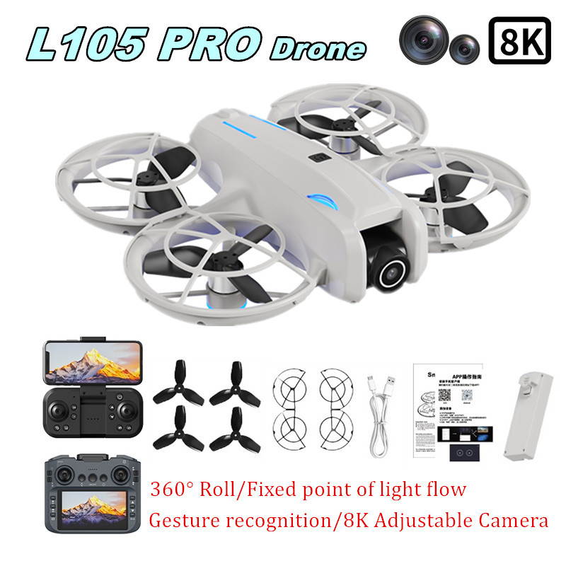 L105 PRO Drone Duel 8k Lens Fu - Drone Power Bank recension och pris